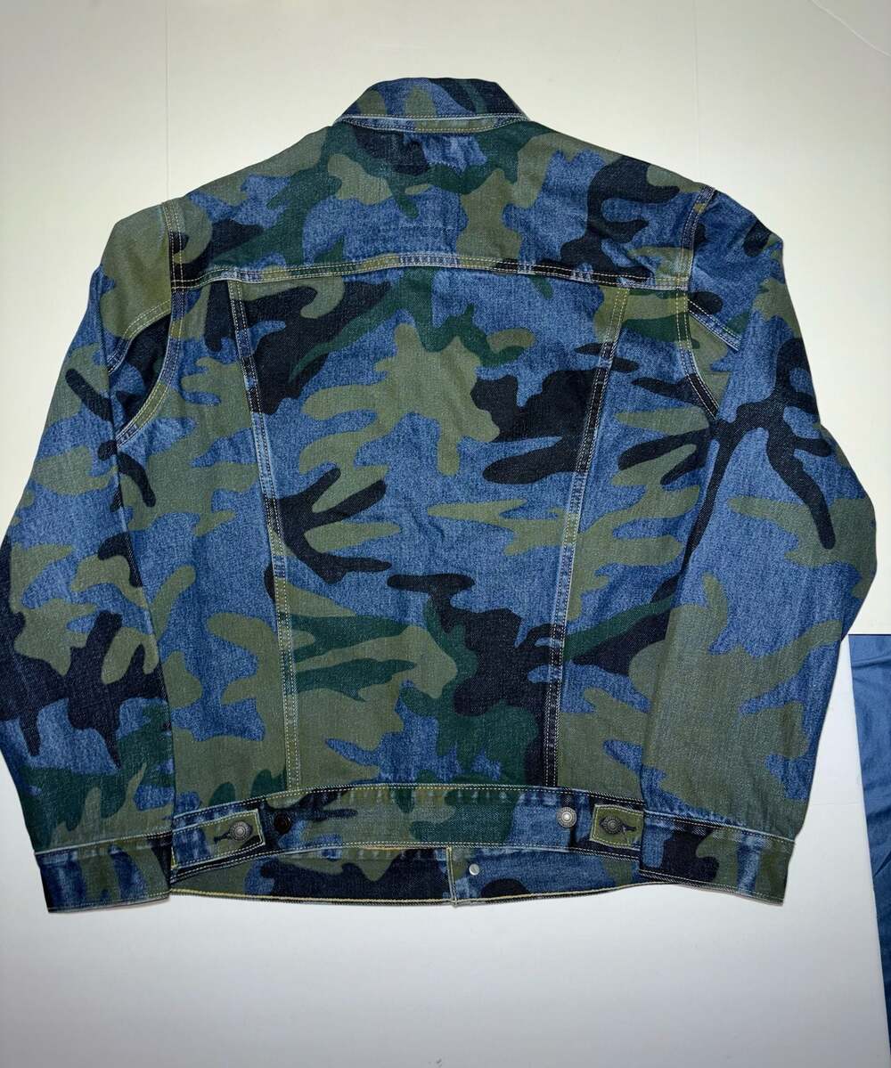 Levi's Premium Phalarope Camo Trucker Jean Jacket - Picture 2 of 5